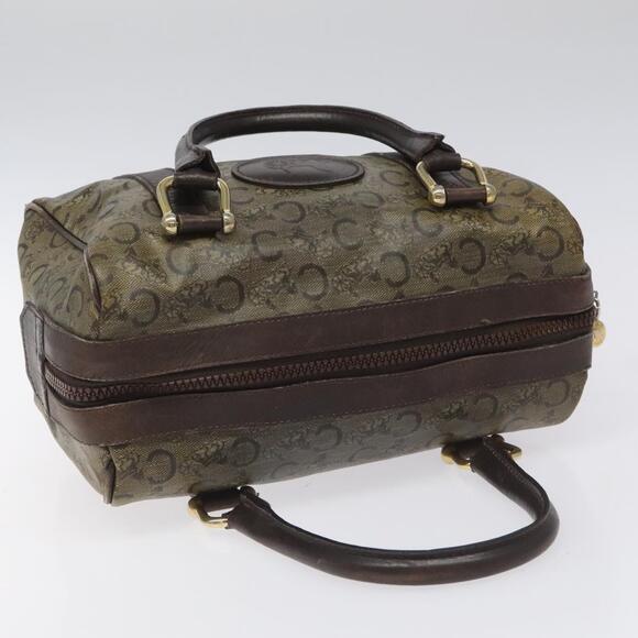 CELINE C Sulky Hand Bag Pvc Dark Brown Gold - Picture 6 of 12